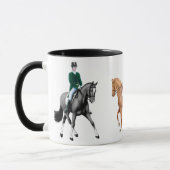 Dressage-Pferdereiter-Tasse Tasse (Links)