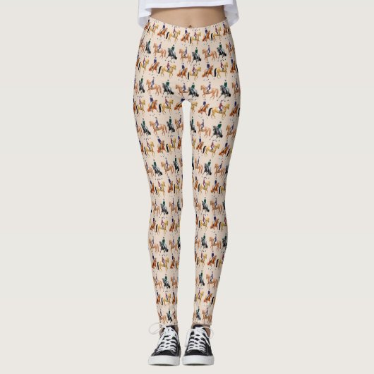 Dressage-Pferdereitreiter-Leggings Leggings (Vorderseite)