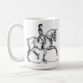 Dressage-PferdeTassen-Schwarzes Kaffeetasse (Links)
