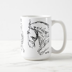 Dressage-PferdeTassen-Schwarzes Kaffeetasse