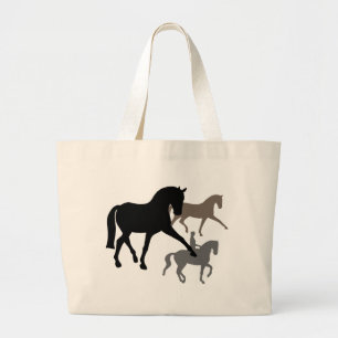 Dressage-Pferdetrio Jumbo Stoffbeutel