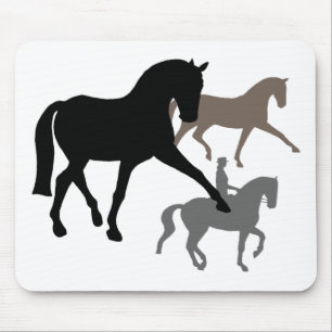 Dressage-Pferdetrio Mousepad