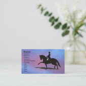 Dressage-PferdeVisitenkarte Visitenkarte (Stehend Vorderseite)
