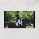 Dressage-PferdeVisitenkarte Visitenkarte (Rückseite)