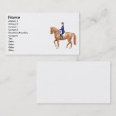 Dressage-PferdeVisitenkarten Visitenkarte (Vorne/Hinten)