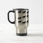 Dressage-PferdPiaffe Muster Reisebecher (Links)