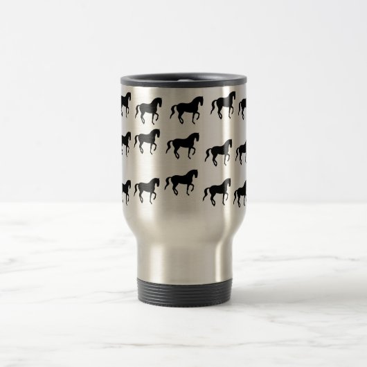 Dressage-PferdPiaffe Muster Reisebecher (Mittel)