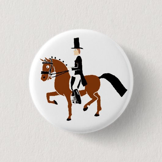 Dressage-Pony-Knopf! Button (Vorderseite)