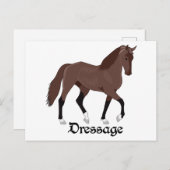 Dressage Postkarte (Vorne/Hinten)