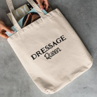 Dressage Queen Black Retro Script Reittier Name