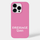 Dressage Queen Niedlich Pink Script Reittier Case-Mate iPhone Hülle (Rückseite)