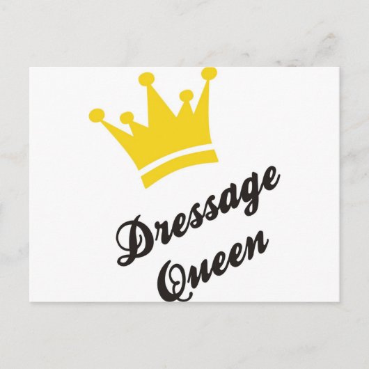 Dressage Queen Postkarte (Vorderseite)