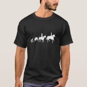 Dressage Reitpferde Evolution T-Shirt (Vorderseite)