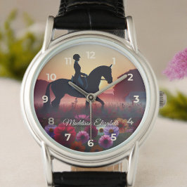 Dressage Rider Elegant Armbanduhr