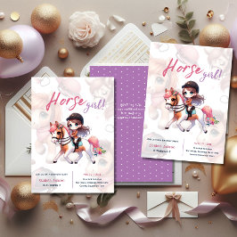 Dressage Rider Horse Girl Geburtstagsparty Einladung