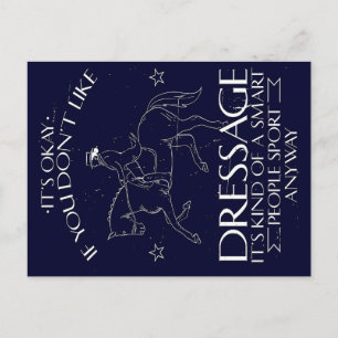 Dressage Rider Horse Lover gift Feiertagspostkarte