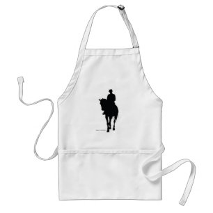 Dressage Rider Silhouette Schürze