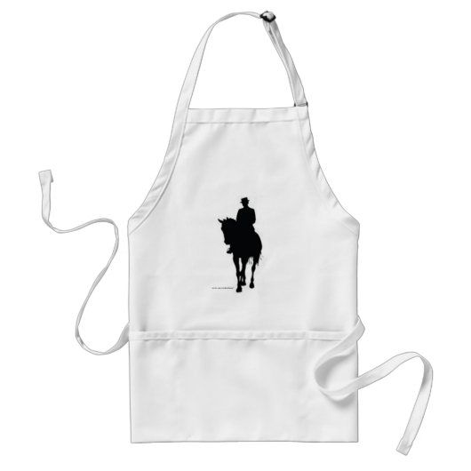 Dressage Rider Silhouette Schürze (Vorne)