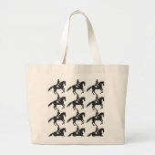 Dressage-riesige Tasche - Fliesen-Mosaik-Pferd (Vorne)