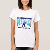 Dressage-Vereinigung zwischen Colleges T-Shirt (Vorderseite)