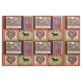 Dressagepferdeenglisches Reitgewebe Stoff (Fat Quarter (45,7 x 55,9 cm))