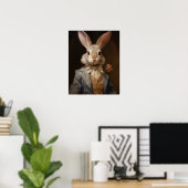 Dressed Animal Prints, Royal Rabbit Poster (Heimbüro)