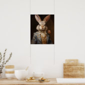 Dressed Animal Prints, Royal Rabbit Poster (Küche)