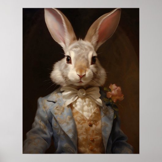 Dressed Animal Prints, Royal Rabbit Poster (Vorne)