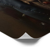 Dressed Animal Prints, Royal Red Panda Poster (Ecke)