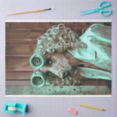 Dressed Bird Dog Decoupage Seidenpapier (Basteln)