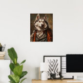 Dressed Dog Prints, Royal Siberian Husky Poster (Heimbüro)