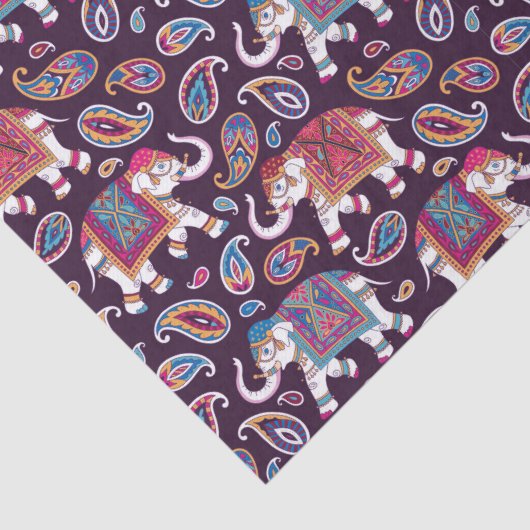 Dressed Elephant Seidenpapier (Detail)