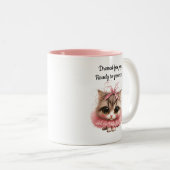 Dressed for joy, ready to pounce. – Kitten Mug Zweifarbige Tasse (VorderseiteRechts)