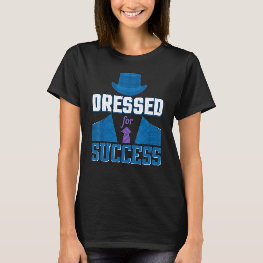 Dressed for Success Sarcastic Anzug and Krawatte B T-Shirt (Vorderseite)