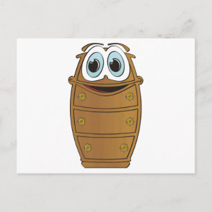 Dresser Cartoon Postkarte