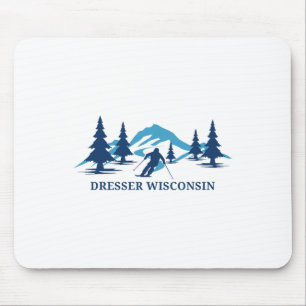 Dresser Wisconsin Skigebiet Skifahren Skifahrer Mousepad