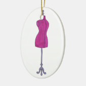 Dressform Mannequin Nähen Mode Kostümgestaltung Keramik Ornament (Links)