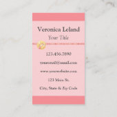 Dressformular für den Designer für Seamstress Dres Visitenkarte (Rückseite)