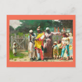 Dressing für den Karneval von Winslow Homer Postkarte (Vorderseite)
