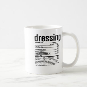Dressing für Thanksgiving und Weihnachten Nährwert Kaffeetasse