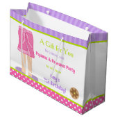 Dressing Gown Pajamas and Pancakes Party Große Geschenktüte (Vorderseite Schrägansicht)