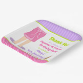 Dressing Gown Pajamas and Pancakes Party Pappteller (Gewinkelt)