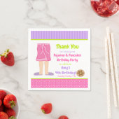 Dressing Gown Pajamas and Pancakes Party Serviette (Beispiel)