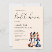 Dressing Hübsch Women Brautparty Einladung (Vorderseite)