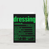 Dressing Nutrition Facts Family Matching Christmas Karte (Vorderseite)