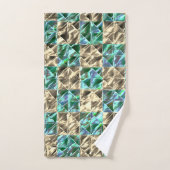 Dressischer Minzgrün bis beige Fliesen oder farbig Badhandtuch Set (Handtuch)