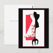 Dressmaker #2/Modedesign-Postkarten Postkarte (Vorne/Hinten)