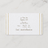 Dressmaker Bridal Gowns Grad Gowns Business Card Visitenkarte (Rückseite)