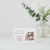 Dressmaker Bridal Gowns Grad Gowns Business Card Visitenkarte (Stehend Vorderseite)