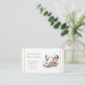 Dressmaker Bridal Gowns Grad Gowns Business Card Visitenkarte (Stehend Vorderseite)